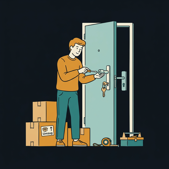Umzug mit neuem Türschloss