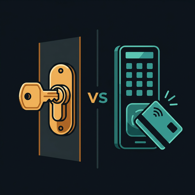 Vergleich mechanische vs elektronische Schließanlage